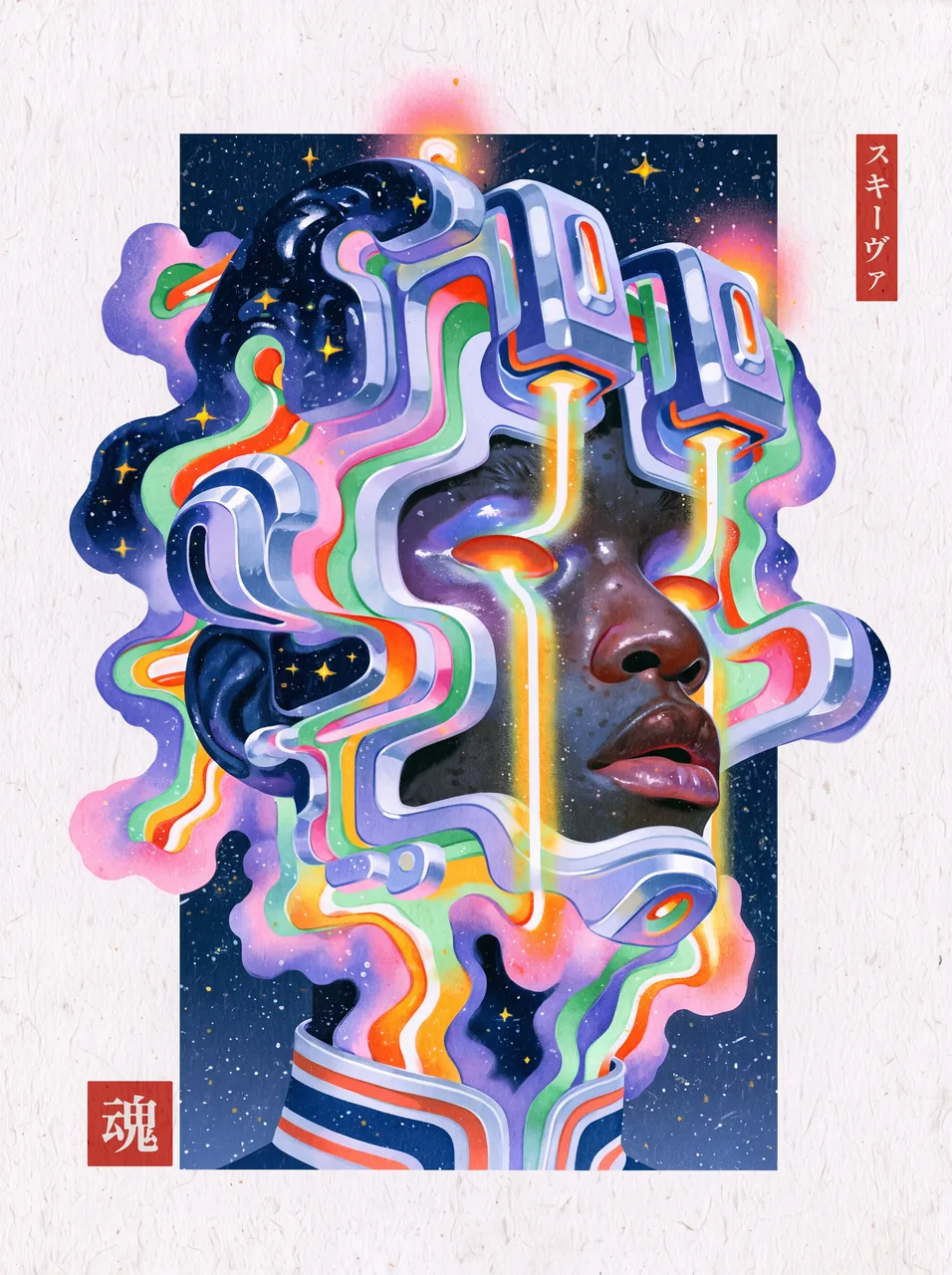 Chrome Signal, a Prismatic Souls portrait by Skeeva.